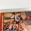 1961 Topps Sandy Koufax & Walt Alston Signed Baseball Card PSA DNA COA