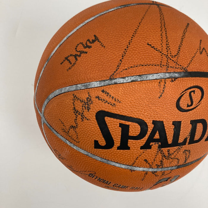 San Antonio Spurs Team Signed Game Used Basketball Tony Parker Ginobili Leonard