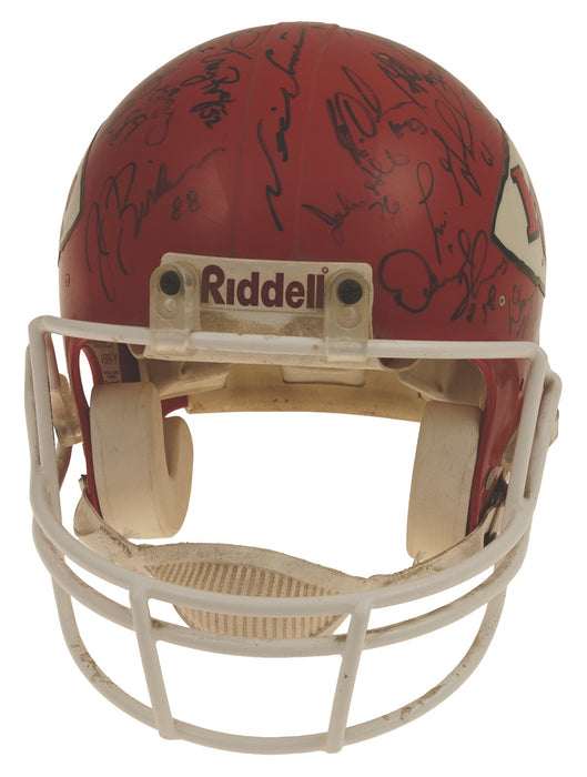 1993 Kansas City Chiefs Team-Signed Game Helmet Derrick Thomas & Joe Montana JSA