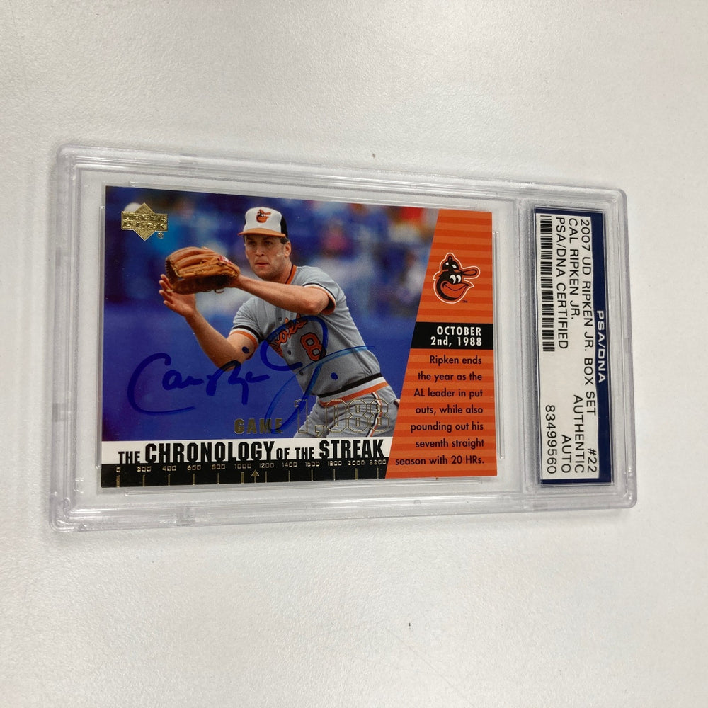 2007 Upper Deck Cal Ripken Jr. Signed Baseball Card Auto PSA DNA