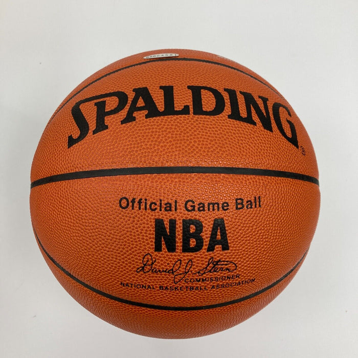 Kobe Bryant Signed Spalding Official Game Basketball Silver Ink Upper Deck UDA