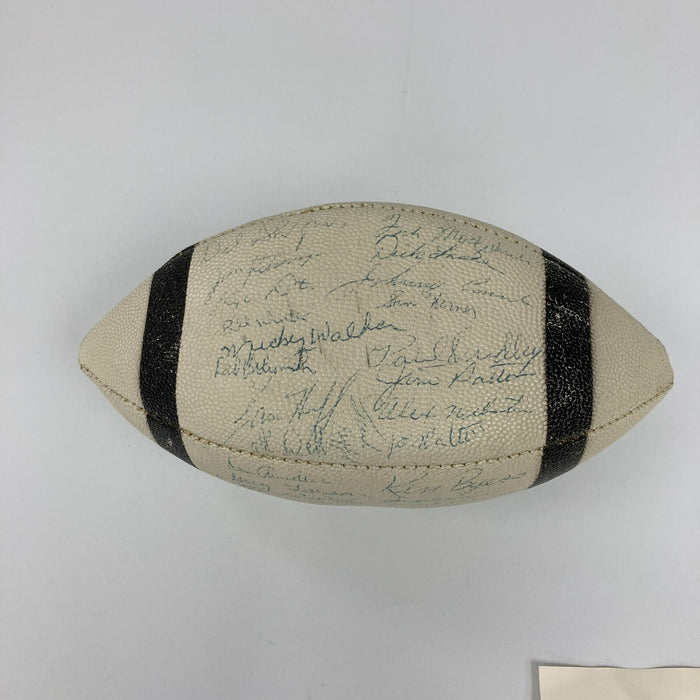 1962 New York Giants Champs Team Signed Spalding Football 34 Sigs JSA COA