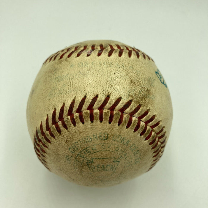 Stunning Tris Speaker Single Signed Official American League Baseball JSA COA