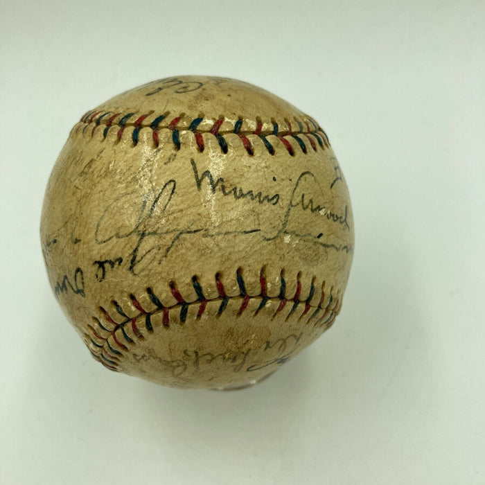 Grover Cleveland Alexander Full Name Sweet Spot Signed 1920's Baseball PSA DNA