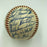 Beautiful 1957 Milwaukee Braves World Series Champs Team Signed Baseball JSA COA