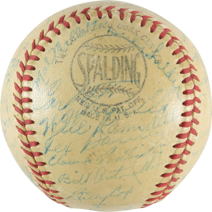 Jackie Robinson 1950 Brooklyn Dodgers Team Signed Baseball PSA DNA COA