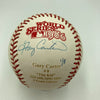 Gary Carter Signed Official 1986 World Series Stat Baseball Steiner COA #1/8
