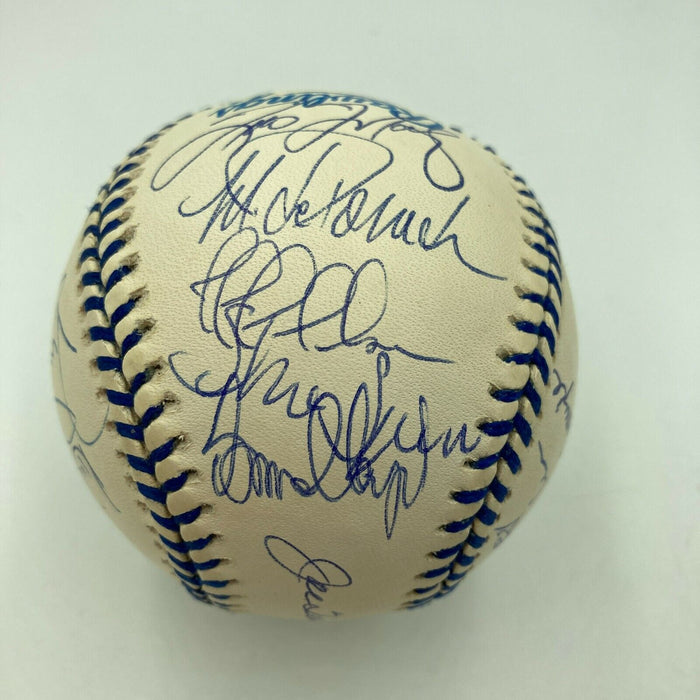 1998 New York Yankees World Series Champs Team Signed Baseball JSA COA
