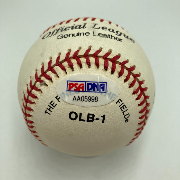 Beautiful Joe Dimaggio Signed American League Baseball PSA Graded MINT 9