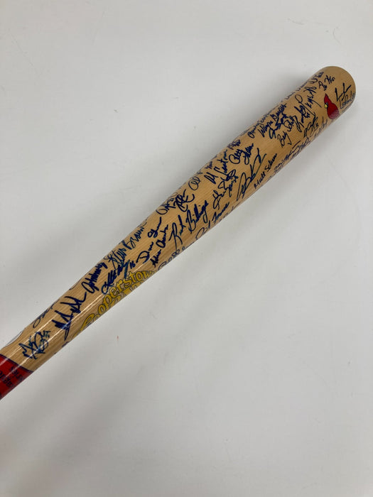 Beautiful St. Louis Cardinals Legends Signed Baseball Bat 88 Sigs! Beckett COA