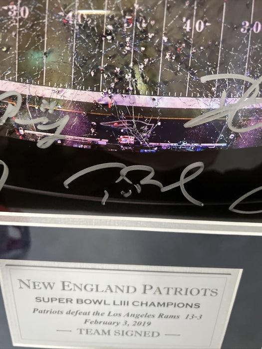 2018 New England Patriots Super Bowl Champs Team Signed Photo Tom Brady Tristar