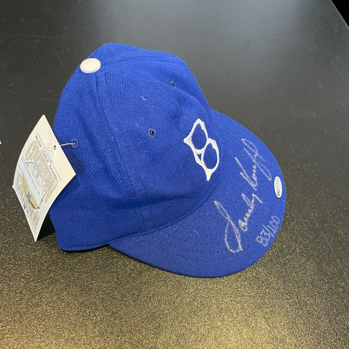 Beautiful Sandy Koufax Signed Brooklyn Dodgers Game Model Hat UDA COA 83/100