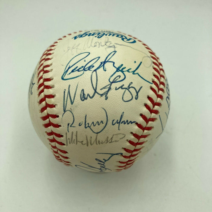 Ken Griffey Jr Kirby Puckett Mark Mcgwire 1992 All Star Game Signed Baseball JSA