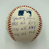 Joe Morgan Signed Heavily Inscribed Career STAT Baseball Reggie Jackson COA