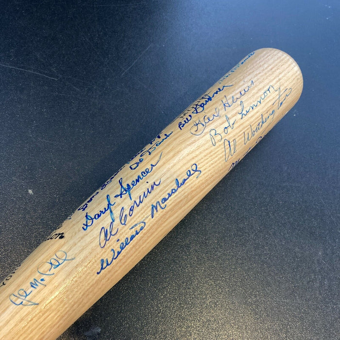 Willie Mays New York Giants Legends Signed Baseball Bat 24 Sigs With JSA COA