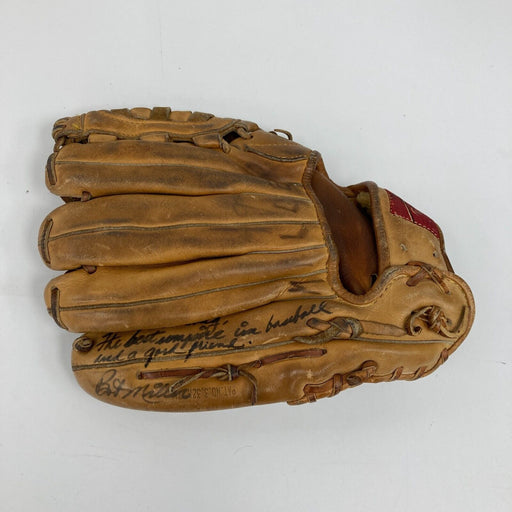 Bob Miller Signed 1968 Game Used Rawlings Baseball Glove JSA COA & LOP