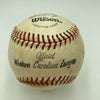 Satchel Paige Single Signed Baseball PSA DNA Graded Near Mint 8