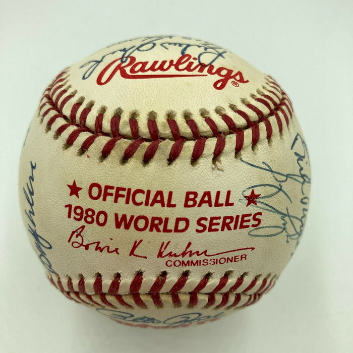 The Finest 1980 Philadelphia Phillies World Series Champs Signed Baseball PSA