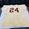 Willie Mays Signed Mitchell & Ness New York Giants Game Model Jersey JSA COA