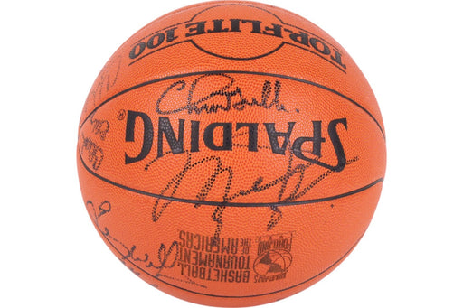1992 Dream Team Olympics Team USA Signed Basketball Michael Jordan 15 Sigs PSA