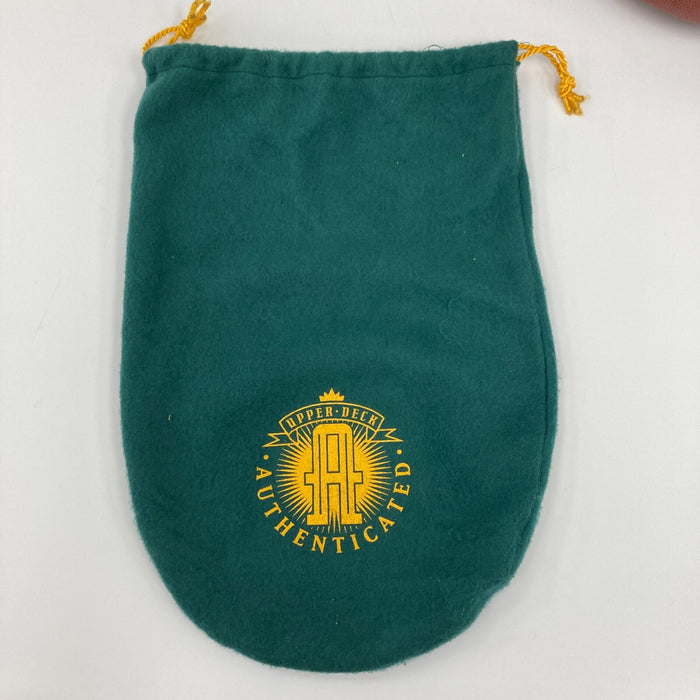 Joe Montana Signed NFL Wilson Game Football UDA Upper Deck Hologram & Bag