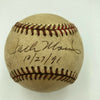 Historic Jack Morris Signed 1991 World Series Game 7 Game Used Baseball MEARS