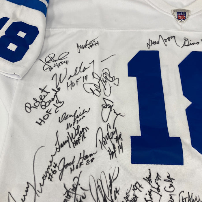 NFL Hall Of Fame Multi Signed Mitchell & Ness Jersey With 50+ Signatures JSA COA