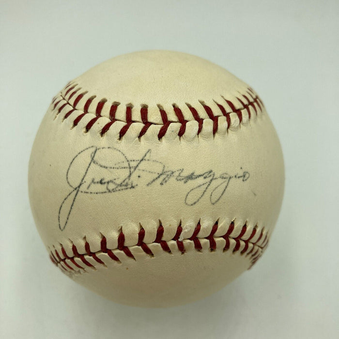 1940's Joe Dimaggio Playing Days Signed Dimaggio Model Baseball JSA COA