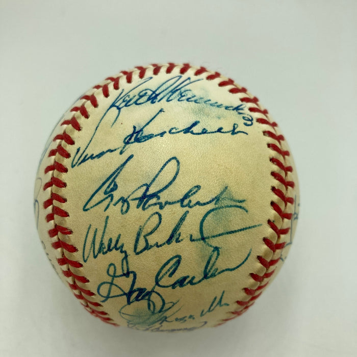 1986 New York Mets World Series Champs Team Signed Vintage NL Baseball JSA COA