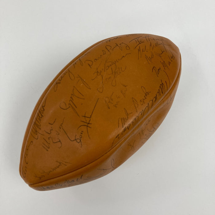 1973 Green Bay Packers Team Signed Vintage Wilson Football With COA