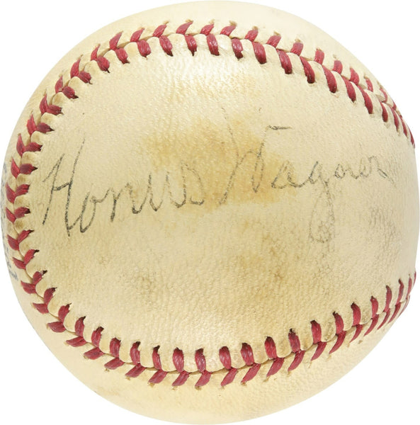 Honus Wagner Single Signed National League Baseball PSA DNA COA