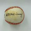 Carl Hubbell Bill Terry Edd Roush NY Giants Legends Signed NL Baseball JSA COA