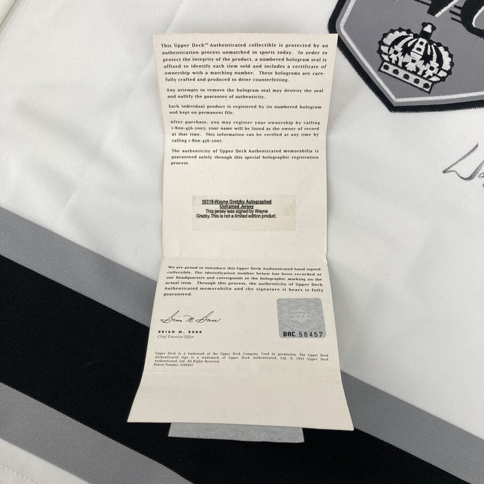 Wayne Gretzky Signed Authentic Los Angeles Kings Jersey UDA Upper Deck COA