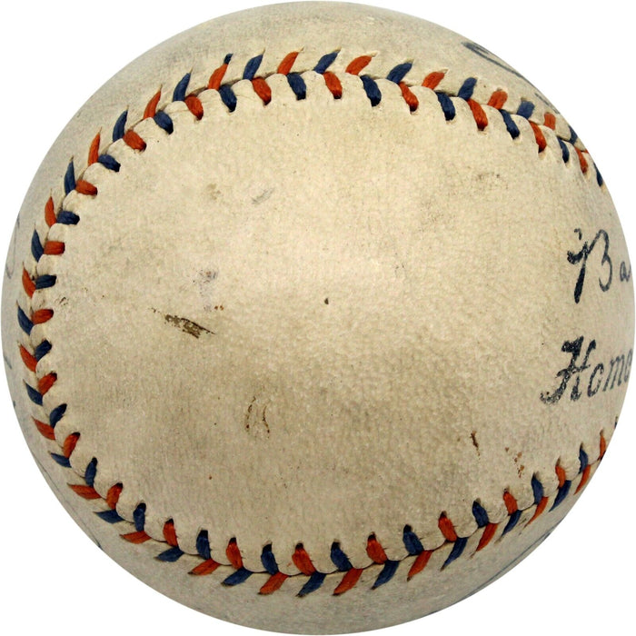 Stunning Babe Ruth Single Signed Baseball PSA DNA Graded 8 Near Mint
