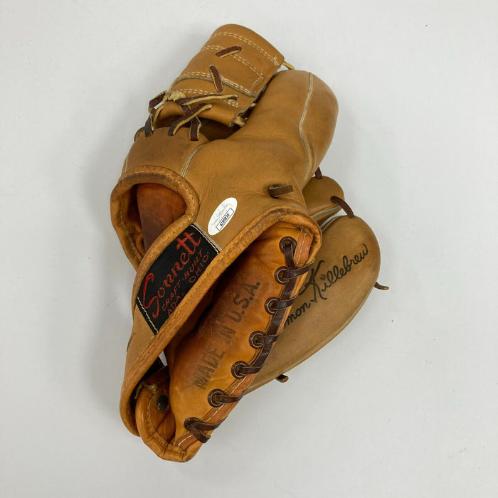 Harmon Killebrew 573 Home Runs Signed 1950's Game Model Baseball Glove JSA COA