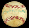 Joe Mccarthy Sweet Spot Signed Baseball With Ted Williams JSA COA