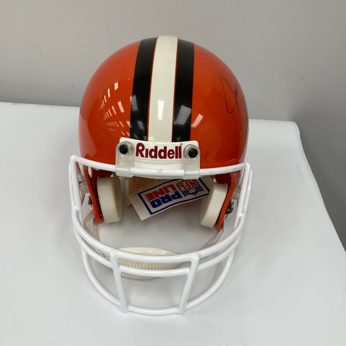 Jim Brown 2X MVP HOF 1971 ROY 1957 Signed Cleveland Browns Helmet PSA DNA & UDA