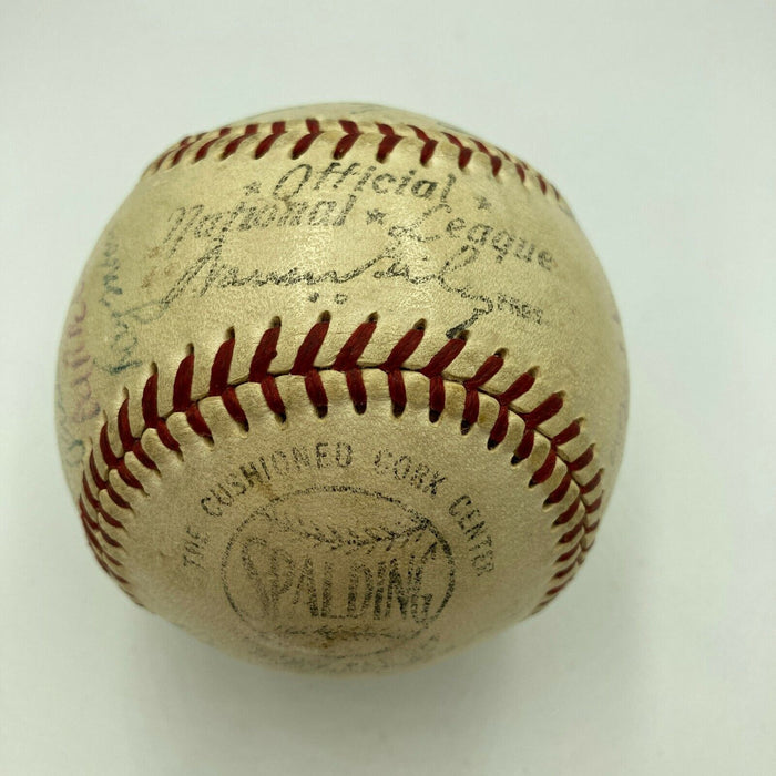 Jackie Robinson & Roy Campanella 1953 Brooklyn Dodgers Team Signed Baseball