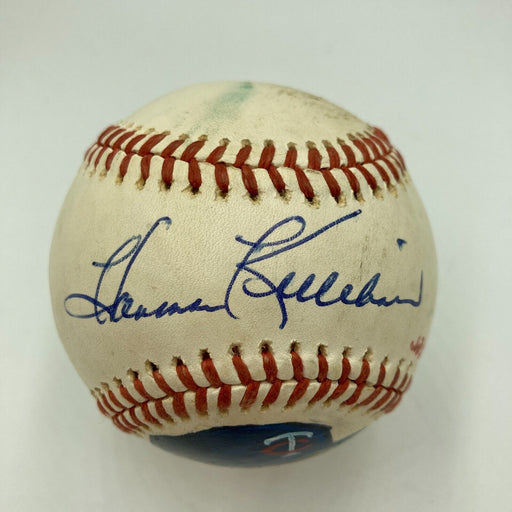 Harmon Killebrew Signed 1970's Vintage American League Art Baseball JSA COA