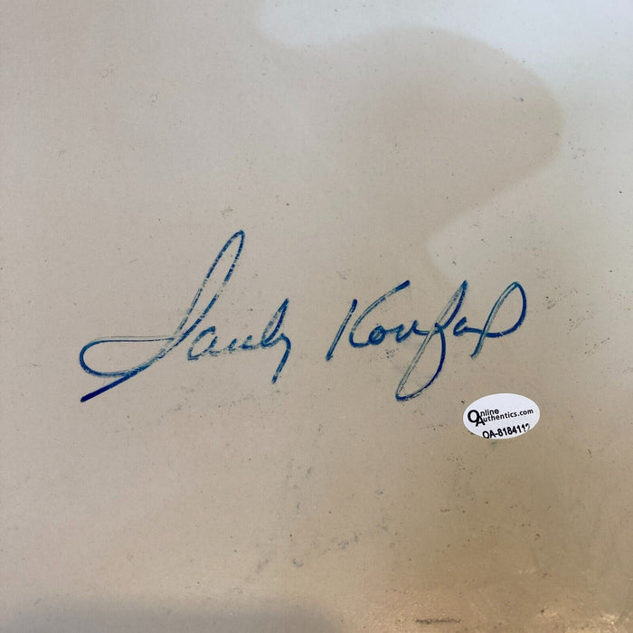 Sandy Koufax Signed Full Size Home Plate Base PSA DNA