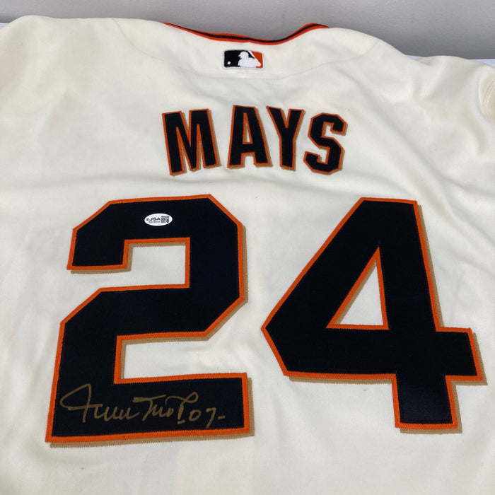 Willie Mays Signed 2007 San Francisco Giants Game Jersey From Mays Estate JSA