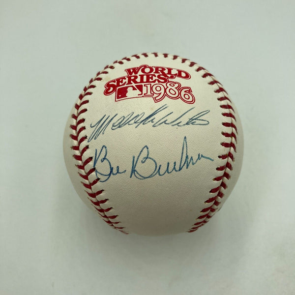 Rare Bill Buckner & Mookie Wilson Signed 1986 World Series Baseball JSA COA
