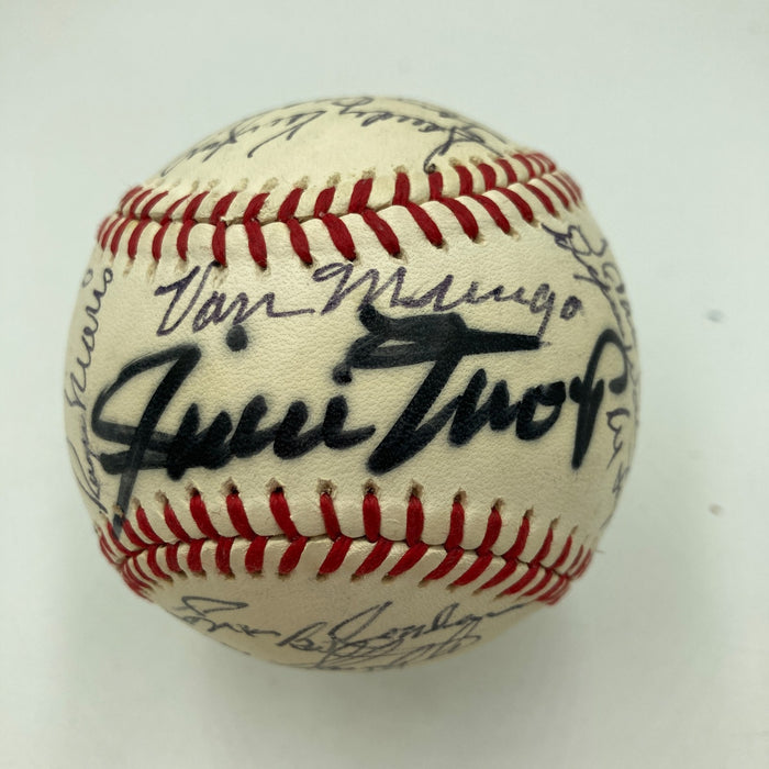 Roger Maris Sandy Koufax Mays Aaron Hall Of Fame Multi Signed Baseball JSA COA