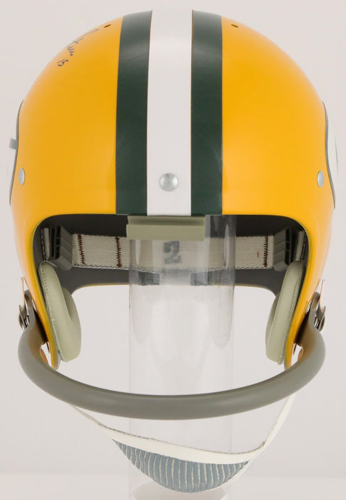 Bart Starr Hall Of Fame 1977 Signed Full Size Green Bay Packers Helmet JSA COA