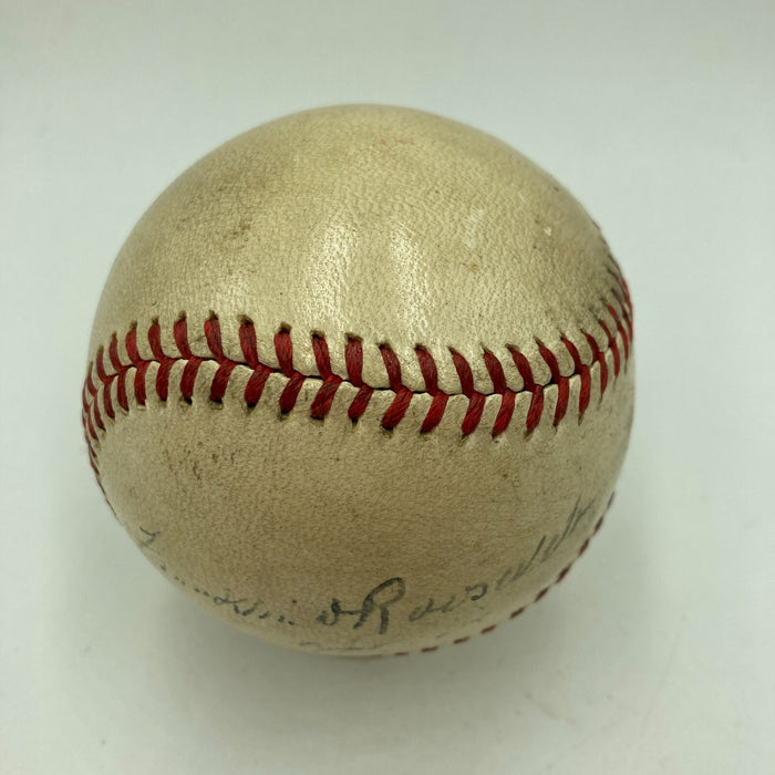 President Franklin D. Roosevelt First Pitch Signed Baseball April 14, 1941 JSA