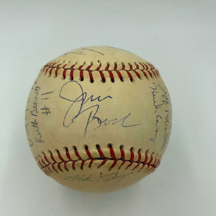 Barry Bonds Pre Rookie 1984 Arizona State Sun Devils Team Signed Baseball JSA