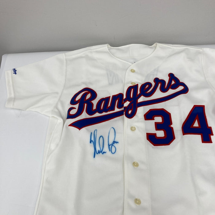 Nolan Ryan Signed Authentic Game Model 1991 Texas Rangers Rawlings Jersey BAS