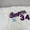 Nolan Ryan Signed Authentic Game Model 1991 Texas Rangers Rawlings Jersey BAS