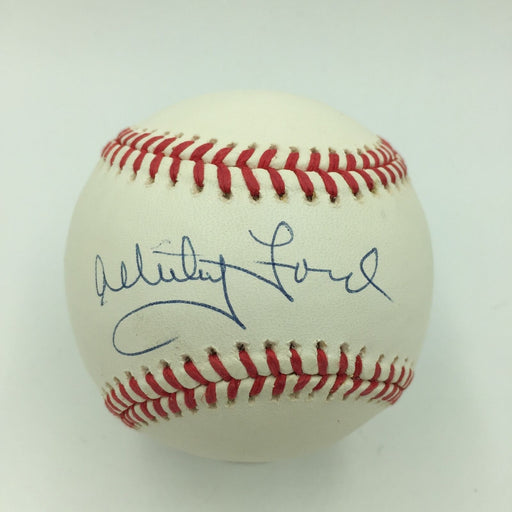 Beautiful Whitey Ford Signed Autographed American League Baseball JSA COA