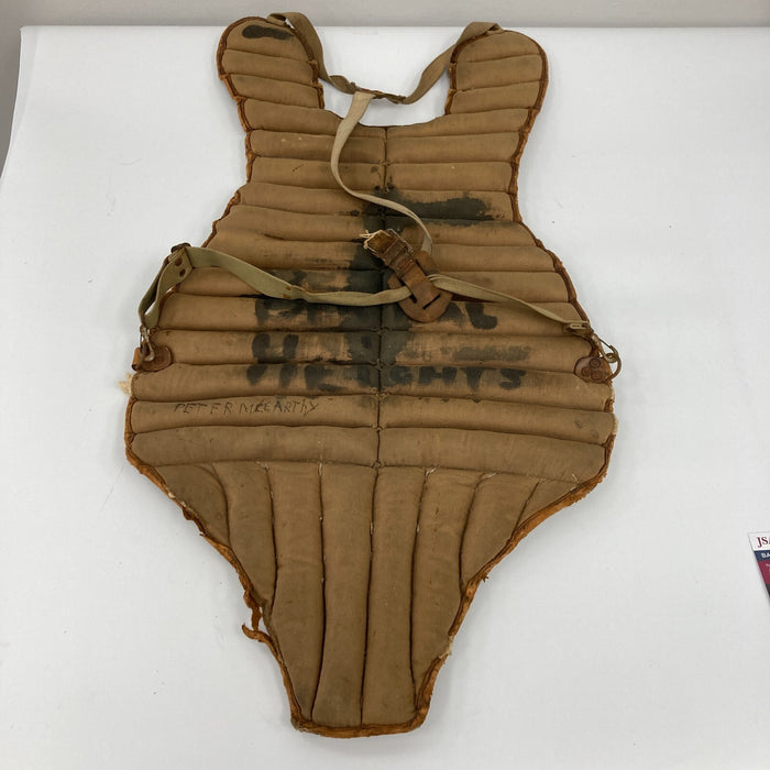 Yogi Berra Signed 1950's Spalding Catcher's Chest Protector Yankees JSA COA